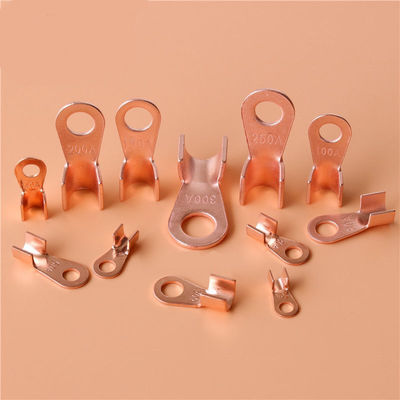 Buy Wire Terminal Tin Plated PCB CNC Fabrication Copper Brass Sheet Metal Stamping Electrical Parts Metal Terminal Factory online manufacture