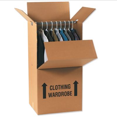 Buy Professional-Grade Garment Carrier Box with Retractable Clothing Rail and Galvanized Sheet for Portable Relocation online manufacture