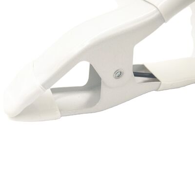 Buy Custom Logo a Type Steel Spring Wedding Dress Clamp White Clip Metal Stamping Parts Spring a Clamp online manufacture