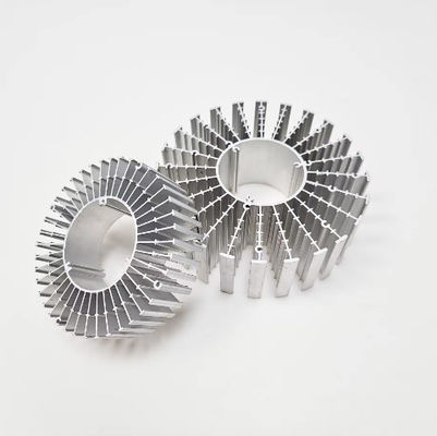 T Profile Custom Aluminum Radiator Black Or Customized Round Aluminum Heat Sink