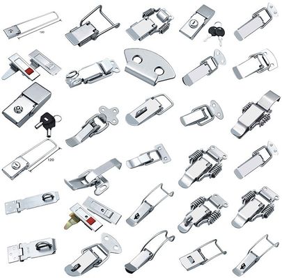Box Latch Precision Stamping Press With Zinc Nickel Plating Spring Loaded Lock For Low-Volume Production In Stainless