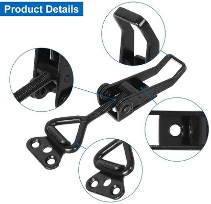Heavy Duty Carbon Steel Stamping Latch Spring-loaded Clamp Durable Nickel Zinc Coating